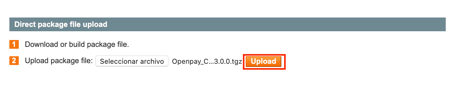 Instalación de plugin Magento paso 3