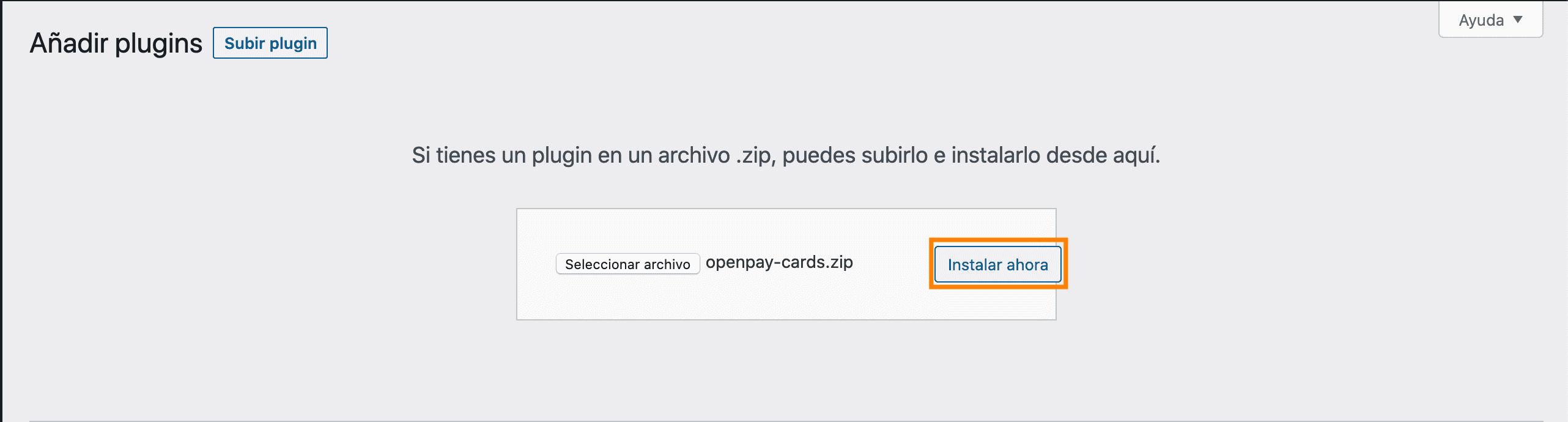 Instalación de plugin WooCommerce paso 3