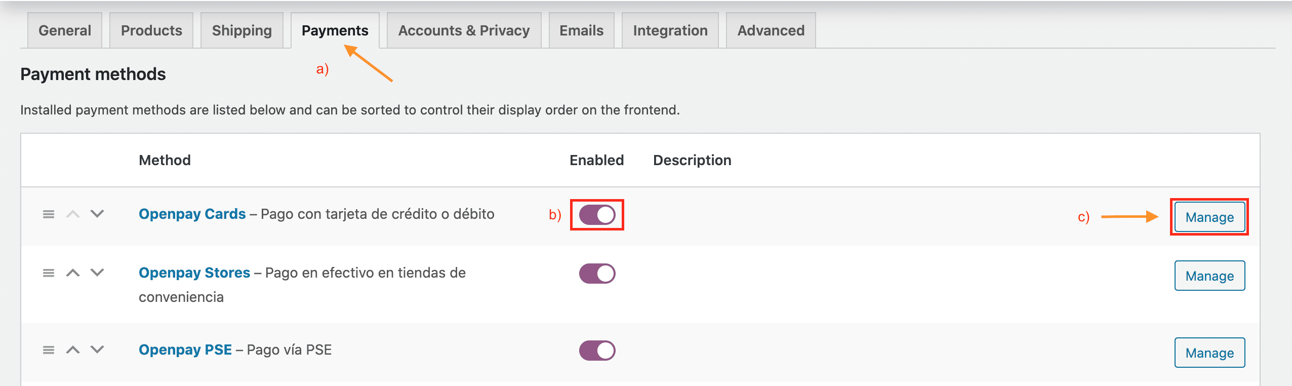 Paso 3 Configuración de plugin WooCommerce paso 3