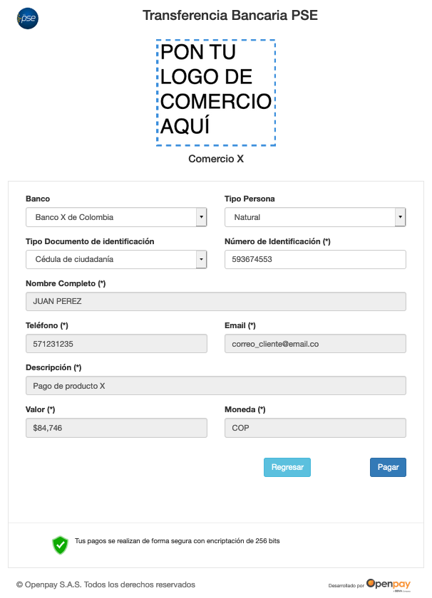 Transferencia Bancaria PSE